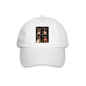 Cats Burma Cat - Baseball Cap - white/white - Front