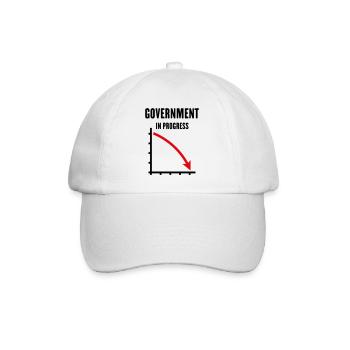 Government In Progress (Government Policy / POS2C) - Baseball Cap - white/white - Front