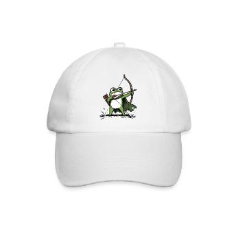 Frog Archer Archery Sport - Baseball Cap - white/white - Front