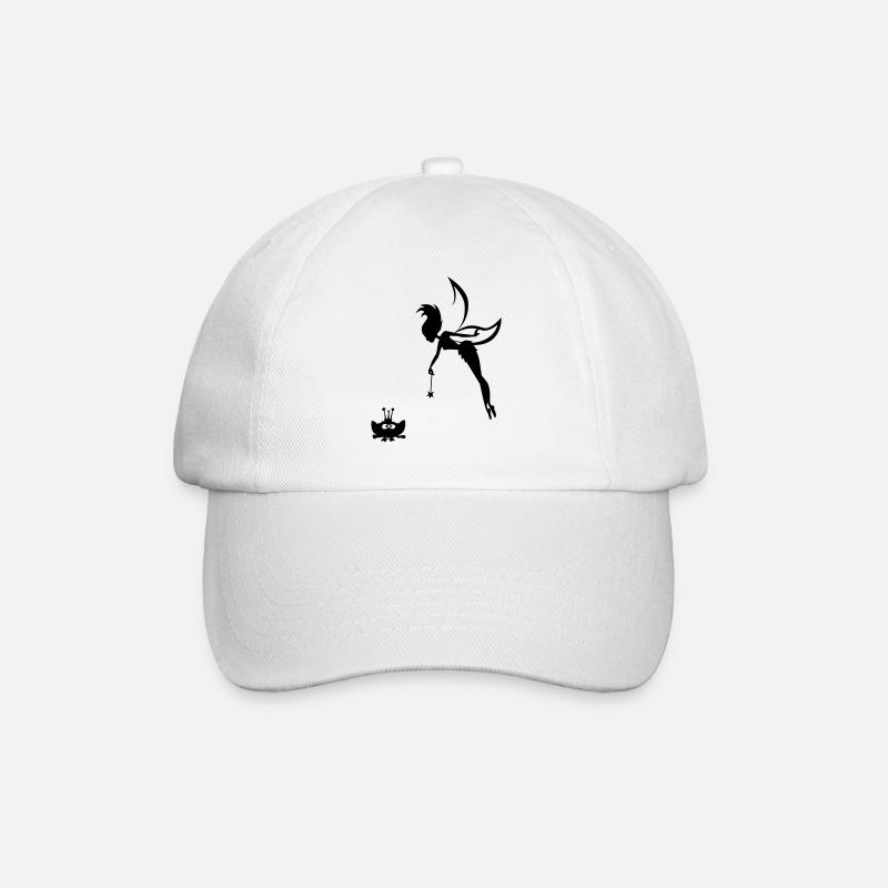 ein Wunsch frei - Baseballkappe - Weiß/Weiß