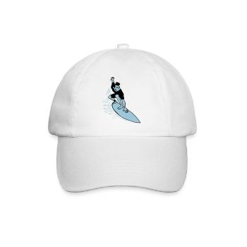 Surfer - Baseballkappe - Weiß/Weiß - Vorne