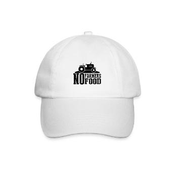 farmer farmer - Baseball Cap - white/white - Front