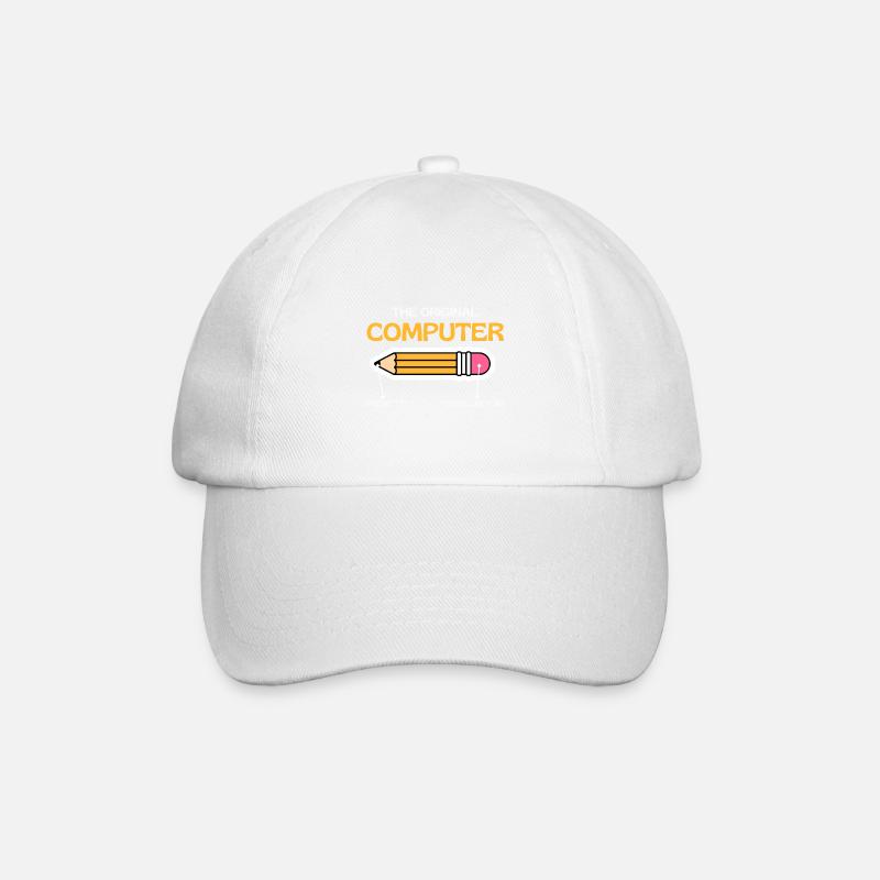 Der ursprüngliche Computer, Retro-Computerliebhaber - Baseballkappe - Weiß/Weiß