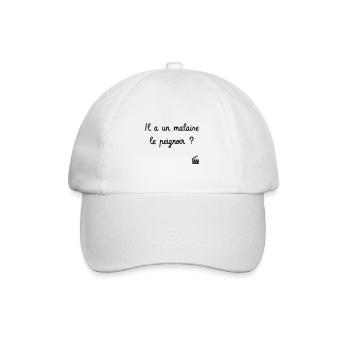 Il a un malaise le peignoir ? Les Bronzés ☀️ Culte - Casquette classique - blanc/blanc - Devant