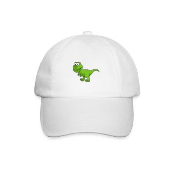 Dinosaur T-Rex Comic - Baseball Cap - white/white - Front