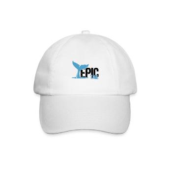 Whale design for whales and blue whales or beluga whales - Baseball Cap - white/white - Front