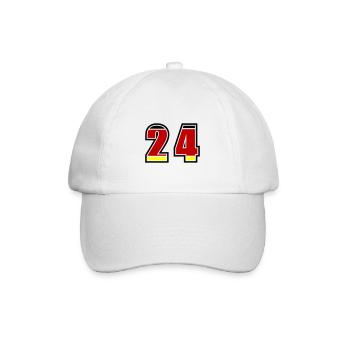24 Number Germany Jersey - Baseball Cap - white/white - Front