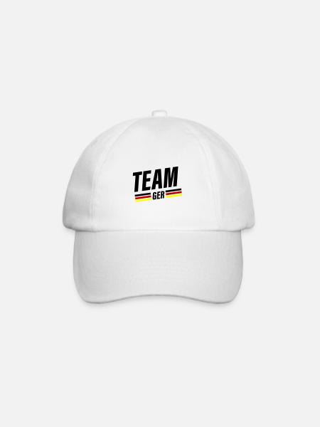 Team Germany - Baseballkappe - Weiß/Weiß