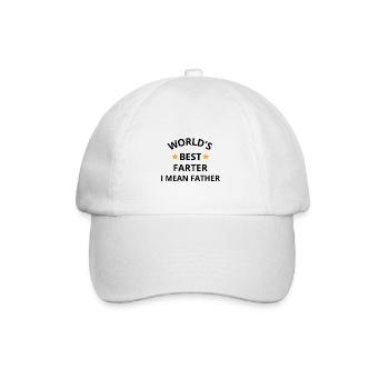 Funny Sayings Best Father Father's Day Dad Funny - Baseball Cap - white/white - Front