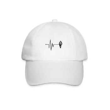 Eis Icon puls - Baseballkappe - Weiß/Weiß - Vorne