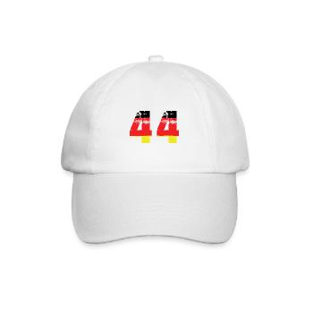 44 Number Germany Jersey - Baseball Cap - white/white - Front