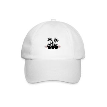 Vacances à la plage - Casquette classique - blanc/blanc - Devant
