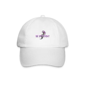 BE DIFFERENT – Purple Lilies Flowers Garden - Baseball Cap - white/white - Front