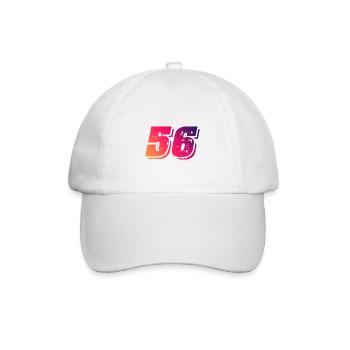 56 Number Symbol - Baseball Cap - white/white - Front