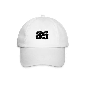 85 Maillot numéro - Casquette classique - blanc/blanc - Devant