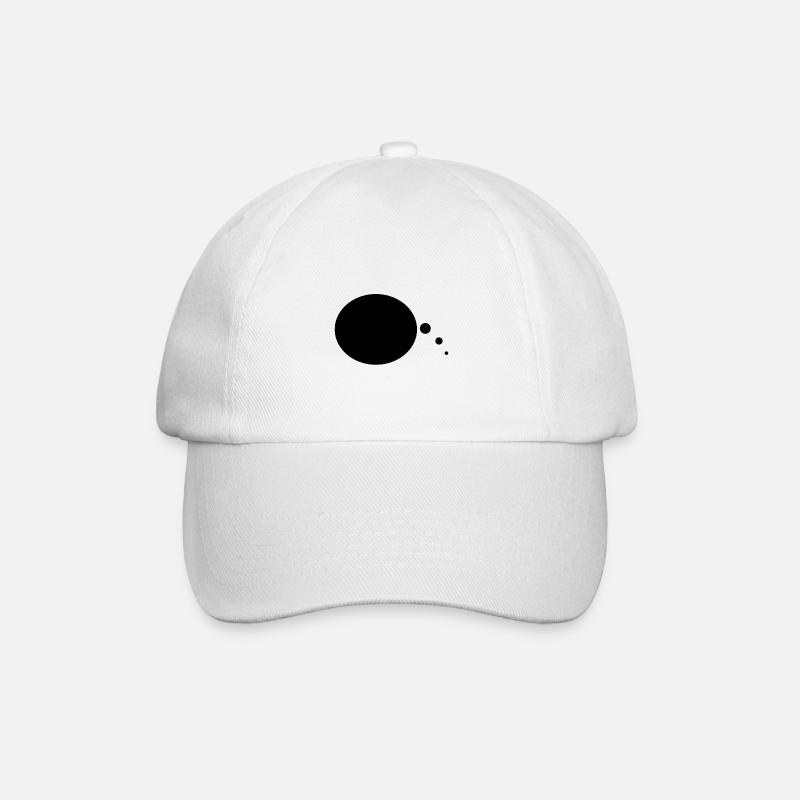 Sprechblase - Baseballkappe - Weiß/Weiß