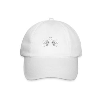 libellule comic couple amour - Casquette classique - blanc/blanc - Devant