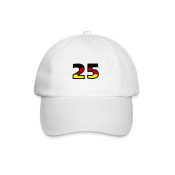 25 Number Germany Jersey - Baseball Cap - white/white - Front