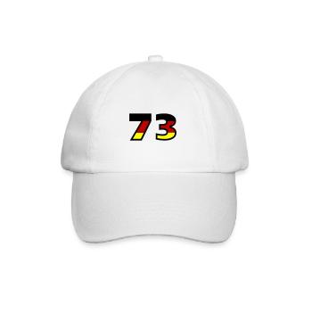 73 Numéro Allemagne Jersey - Casquette classique - blanc/blanc - Devant