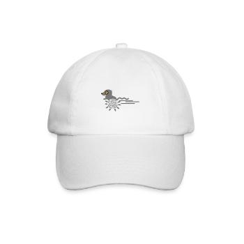 Gerbil / Running Gerbil (3c) - Baseball Cap - white/white - Front