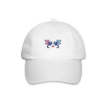Libellule Couple Amoureux Animal Saint Valentin - Casquette classique - blanc/blanc - Devant