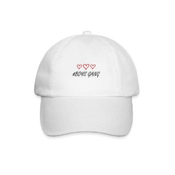 Boys Gang Herz Liebe - Baseballkappe - Weiß/Weiß - Vorne