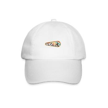 Chaîne de vélo, cyclistes et montagnes - - Casquette classique - blanc/blanc - Devant