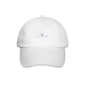 Gymnaste avec bande Gymnastique rythmique - Casquette classique - blanc/blanc - Devant