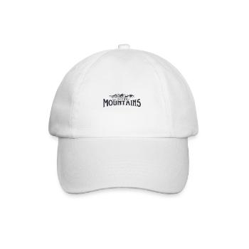 Faith can move Mountains, christliches Geschenk. - Baseballkappe - Weiß/Weiß - Vorne