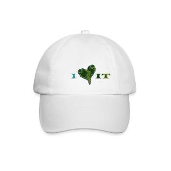 i Love it Island - Baseballkappe - Weiß/Weiß - Vorne