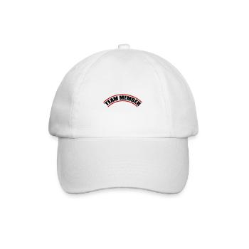 Team Mitglied - Baseballkappe - Weiß/Weiß - Vorne