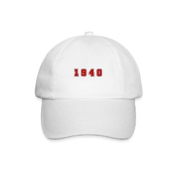 Numéro de l’année 1940 - Casquette classique - blanc/blanc - Devant