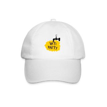 Papa Party (fête des pères) - Casquette classique - blanc/blanc - Devant