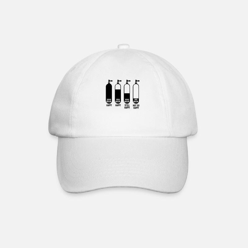 Plongée plongée 200 bar - Casquette classique - blanc/blanc