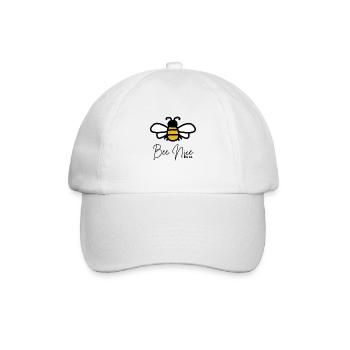 bee - Baseball Cap - white/white - Front