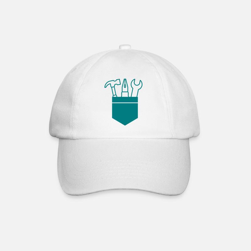 Outils dans la poche - Casquette classique - blanc/blanc