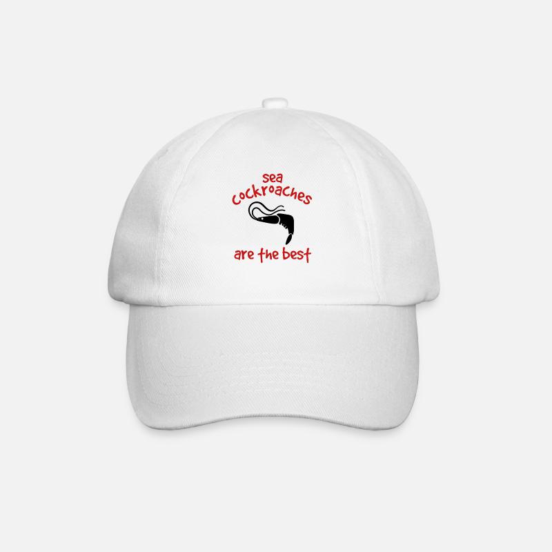 Beste Garnelen - Baseballkappe - Weiß/Weiß