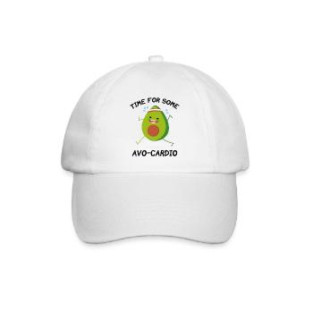 Time For Some Avo-Cardio - Baseball Cap - white/white - Front