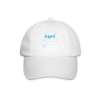papy pêcheur canne à pêche - Casquette classique - blanc/blanc - Devant