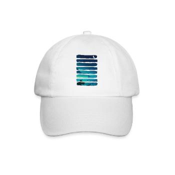 Aurora Borealis Northern Lights Alaska Night Sky - Baseball Cap - white/white - Front