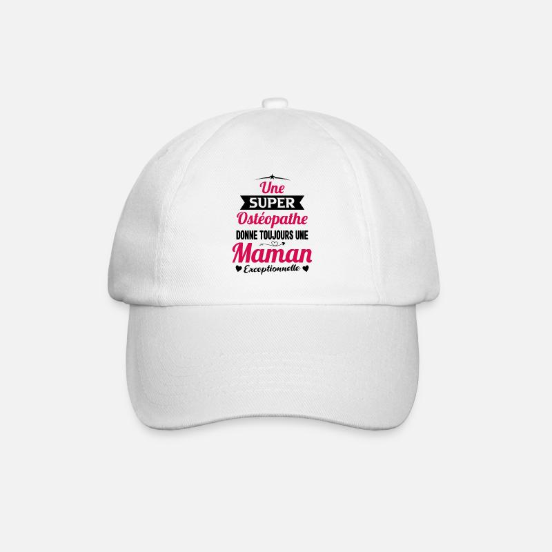 Ostéopathe cadeau drôle maman future mère - Casquette classique - blanc/blanc