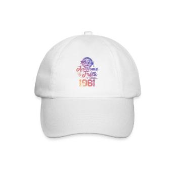 1981 génial frais - Casquette classique - blanc/blanc - Devant