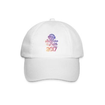 2017 awesome fresh - Baseballkappe - Weiß/Weiß - Vorne