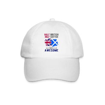 Moitié britannique moitié écossais - Casquette classique - blanc/blanc - Devant