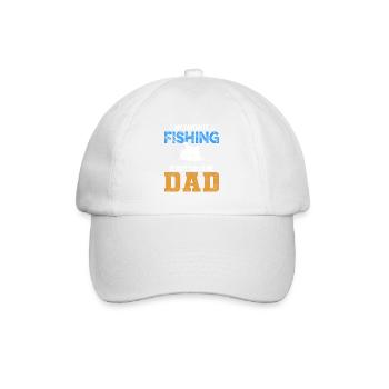 Fishing Dad - Baseball Cap - white/white - Front
