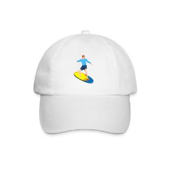 Surfeurs sur la planche de surf Surf - Casquette classique - blanc/blanc - Devant
