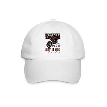 Vintage Moto Bikers Moto Anniversaire 1970 - Casquette classique - blanc/blanc - Devant
