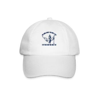 Für Manche Sportarten Braucht Man Einen Ball Tri - Baseballkappe - Weiß/Weiß - Vorne