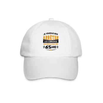 Je Voudrais Bien 65 Ans Humour Cadeau - Casquette classique - blanc/blanc - Devant