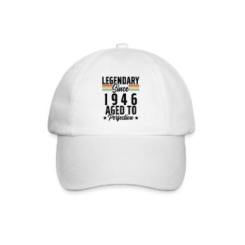 Legendär seit 1946 - Baseballkappe - Weiß/Weiß - Vorne